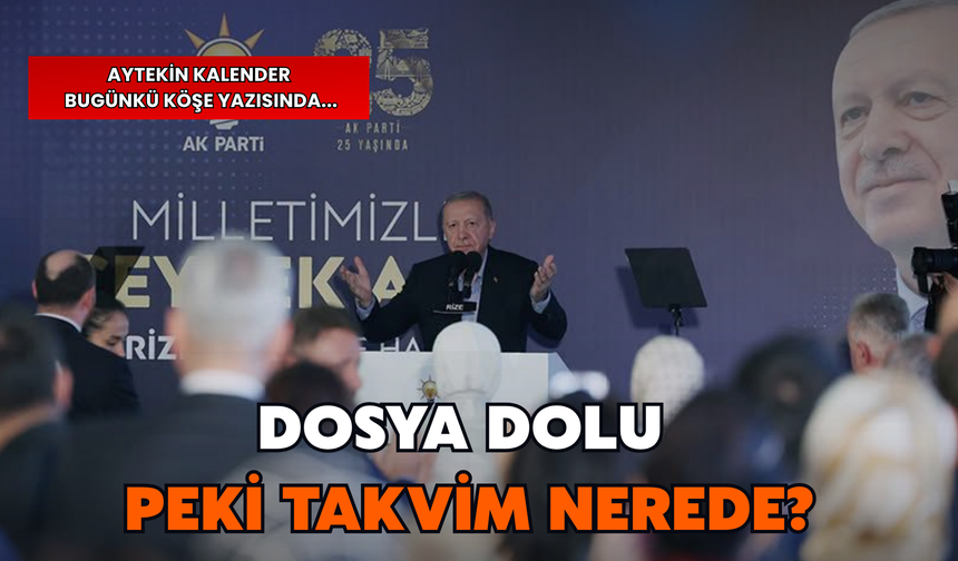 Erdoğan’a Sunulan Rize: Dosya Dolu, Takvim Nerede?