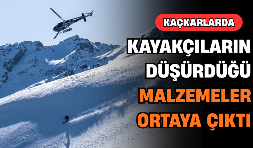 Kaçkarlarda, Kayakçıların Düşürdüğü Malzemeler Ortaya Çıktı