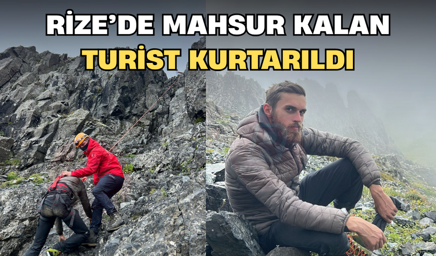 Kaçkar Dağları’nda Mahsur Kalan Turist Kurtarıldı
