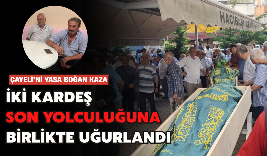Rize’de Kazada Hayatını Kaybeden İki Kardeş Birlikte Toprağa Verildi