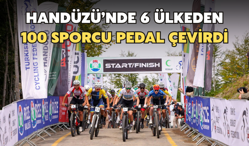 Handüzü'nde 6 Ülkeden 100 Sporcu Pedal Çevirdi
