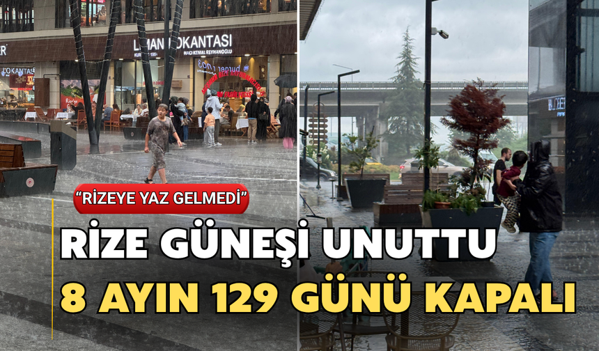 Rize’de Güneş Kendini Unutturdu: 8 Ayın 129 Günü Kapalı