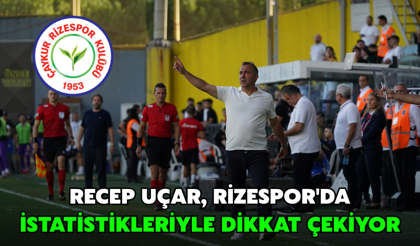 Recep Uçar, Rizespor'da İstatistikleriyle Dikkat Çekiyor