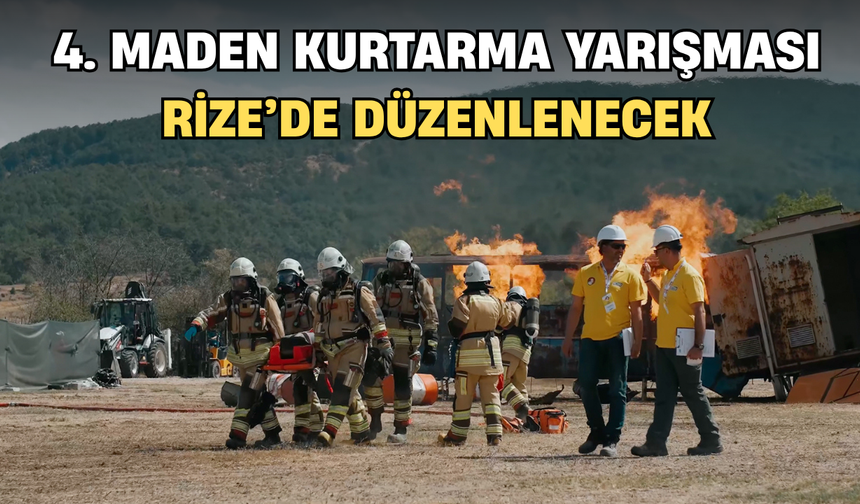 Rize’de Madencilerden Gerçeğini Aratmayacak 4. Maden Kurtarma Yarışması