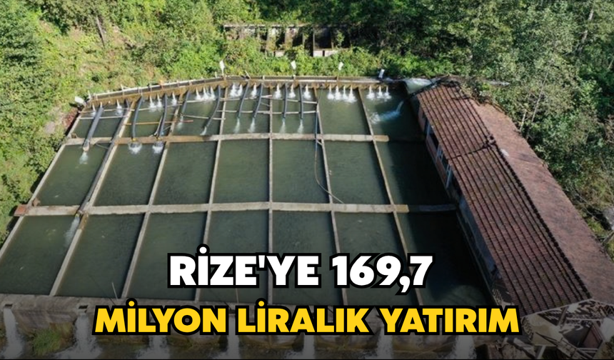 Rize'de Kırsal Kalkınmaya 169,7 Milyon Liralık Yatırım