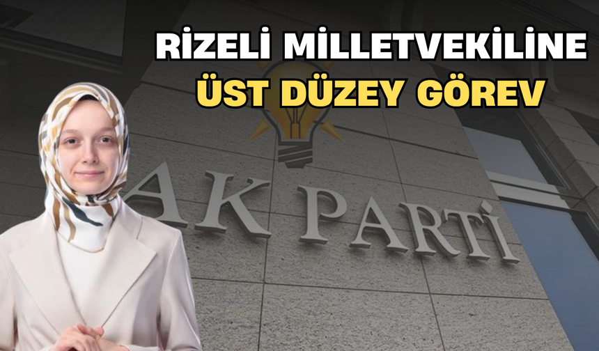 Rizeli Milletvekiline Üst Düzey Görev