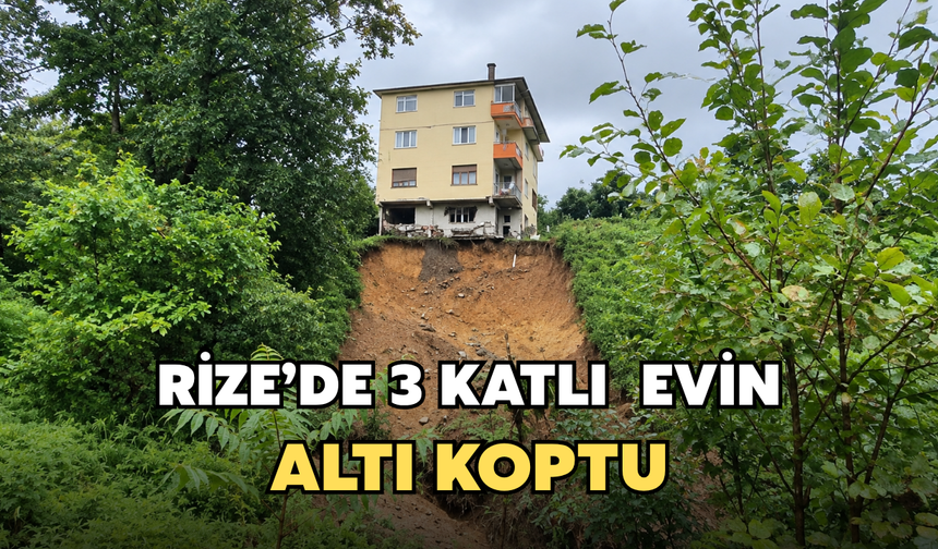 Pazar’da Üç Katlı Ev Risk Nedeniyle Tahliye Edildi