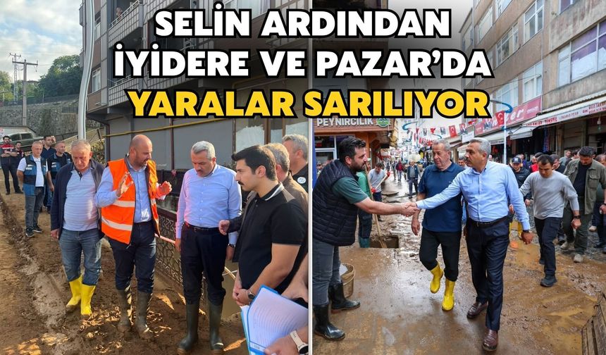 İyidere’de Sel Sonrası Yaralar Sarılıyor