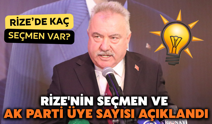 Rize’de Kaç Seçmen Var? Ak Parti’nin Üye Sayısı