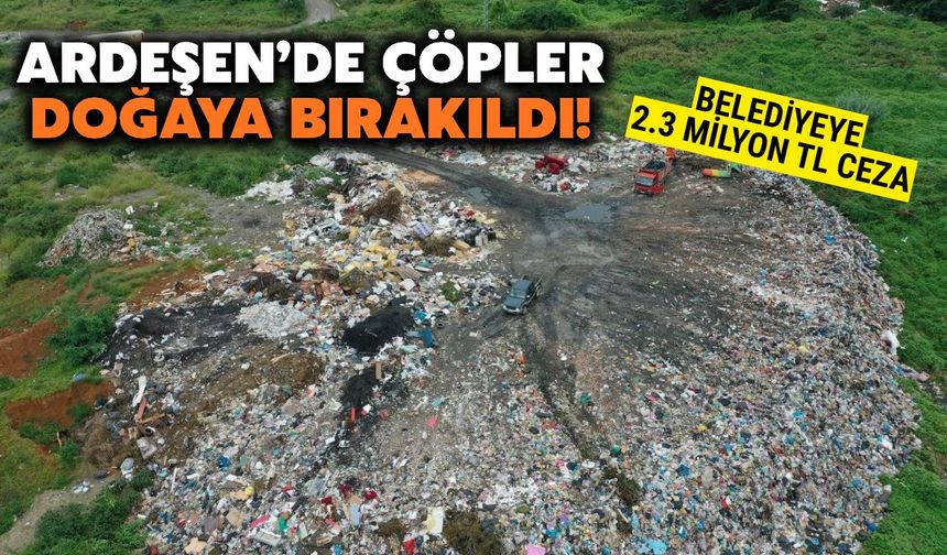 Ardeşen'de Çöpler Doğaya Bırakıldı: 2.3 Milyon TL Ceza
