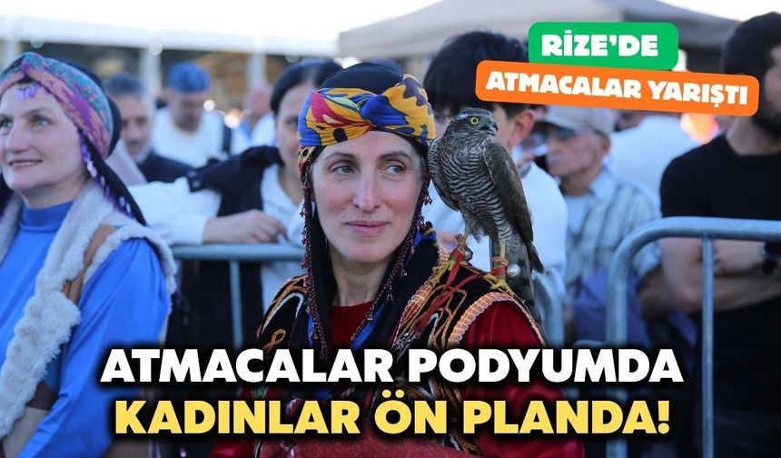 Rize'de Atmaca Güzellik Yarışması Düzenlendi: Kadın Atmacacılar İlgi Odağı Oldu