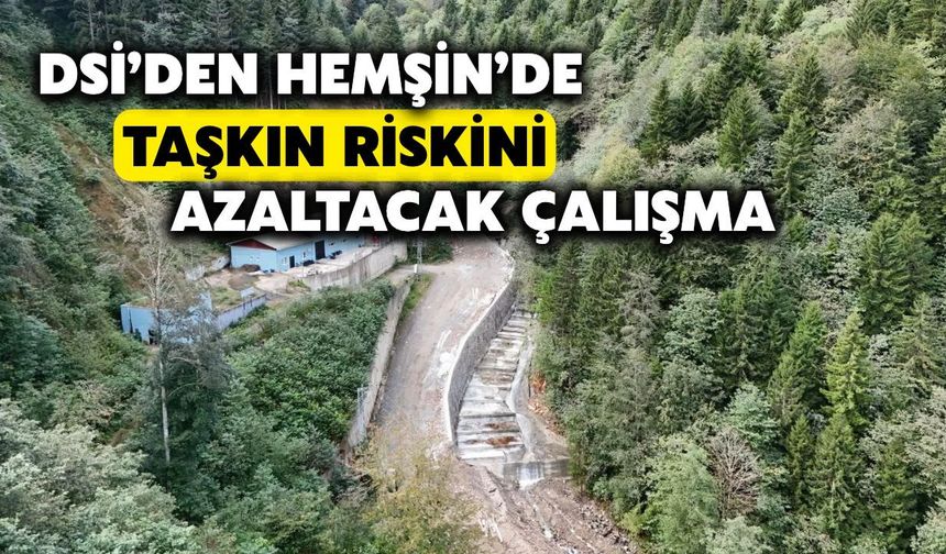 DSİ’den Hemşin’de Taşkın Riskini Azaltacak Yatırım