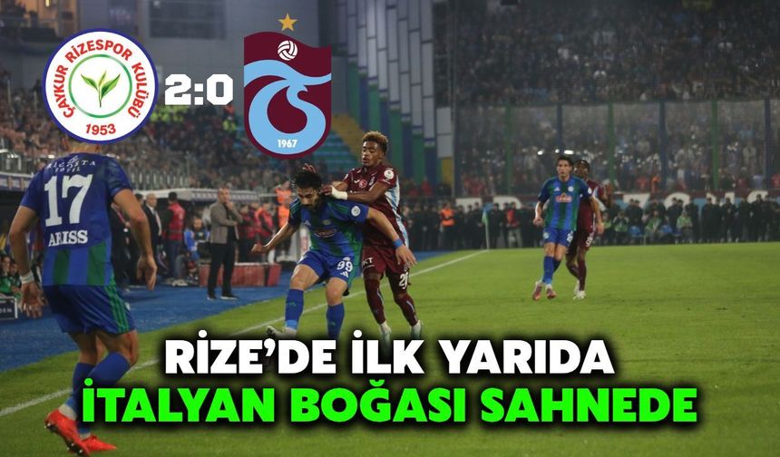 Çaykur Rizespor'da İtalyan Boğası Sahnede