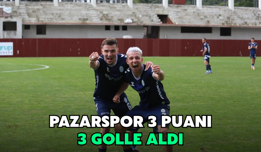 Pazarspor Evinde 3 Puanı 3 Golle Aldı