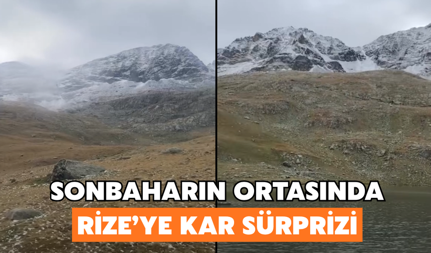 Rize'de Sonbaharın Ortasında Kar Sürprizi