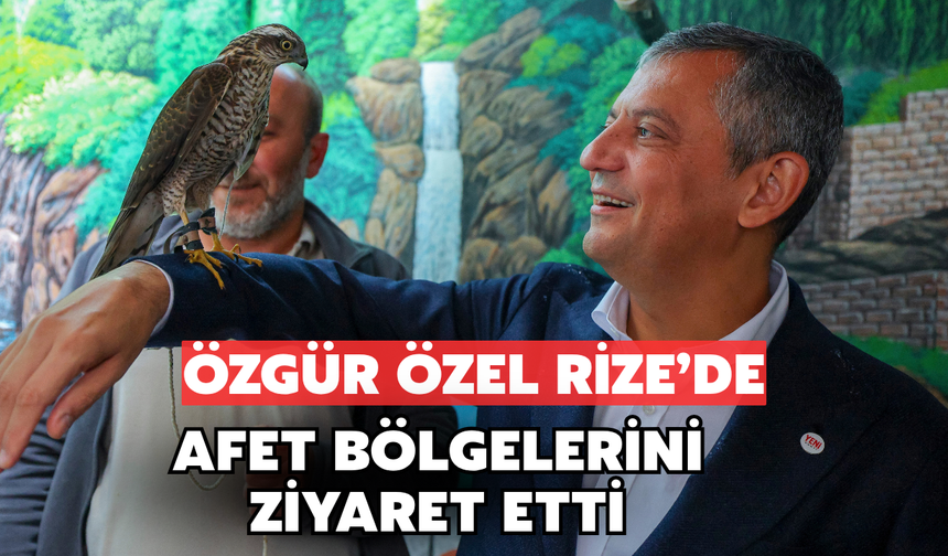 Özgür Özel Rize'de Afet Bölgelerinde Esnafı Ziyaret Etti