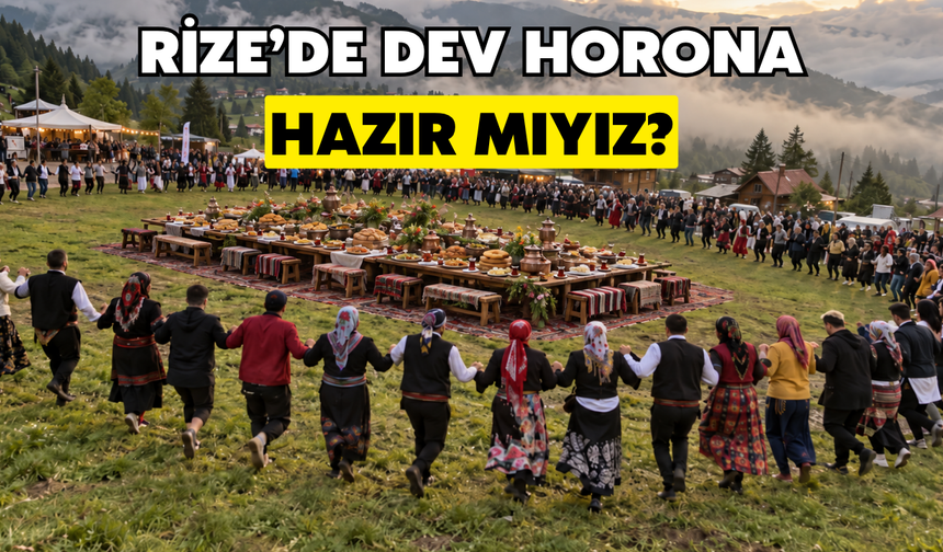 Rize'de Gastronomi Günlerinde İklim Değişikliğine Horonlu Mesaj