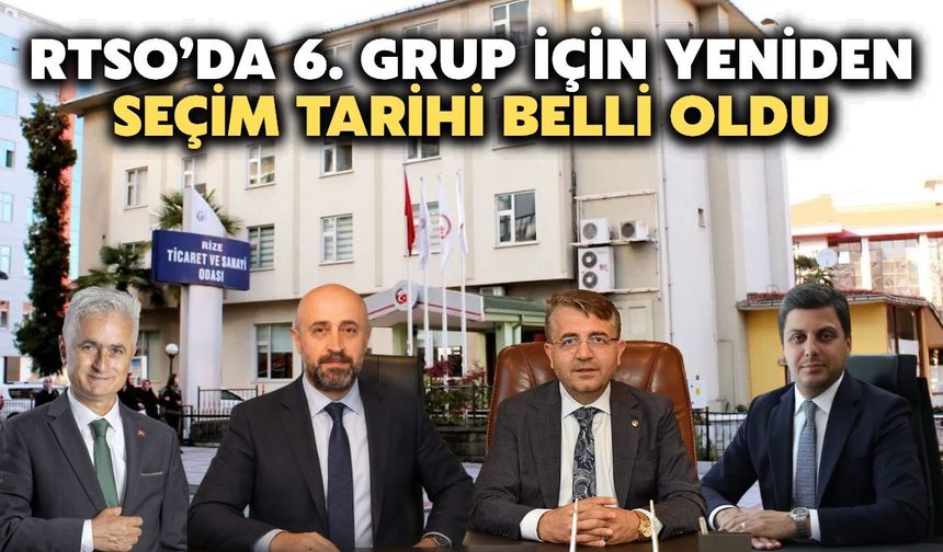 RTSO 6. Meslek Grubu İçin Yeniden Seçim Tarihi Belli Oldu