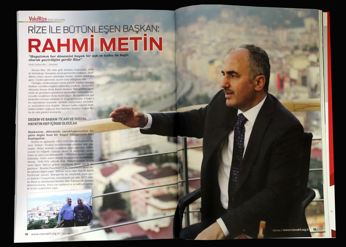Rize İle Bütünleşen Başkan: Rahmi Metin	