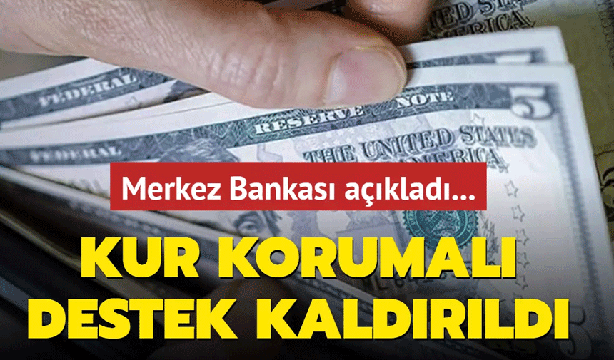 Döviz Yükümlülüğü Olan Firmalara Kur Korumalı Mevduat Desteğini Kaldırdı