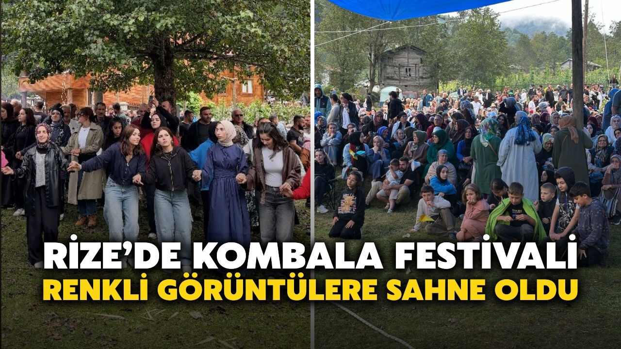 Rize’de Kombala Festivali Renkli Görüntülere Sahne Oldu