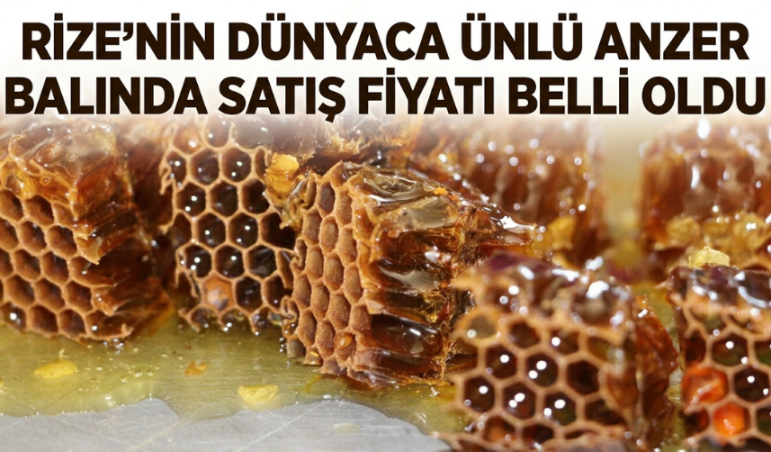 Rize’nin Dünyaca Ünlü Anzer Balında Satış Fiyatı Belli Oldu