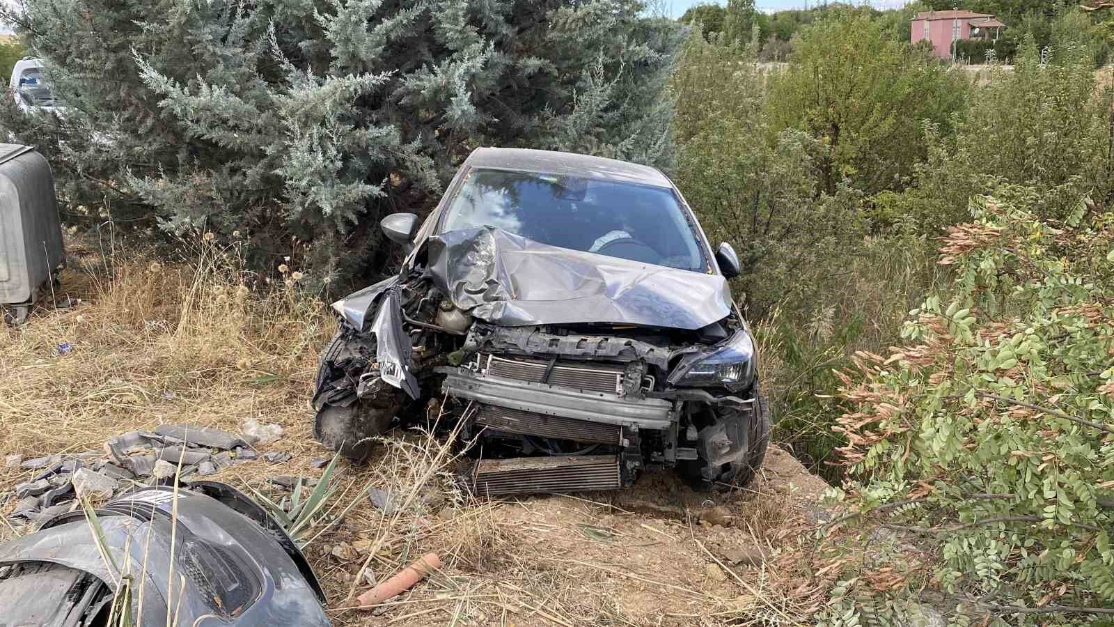 Kontrolden Çıkan Otomobil Ağaca Girdi: 4 Yaralı