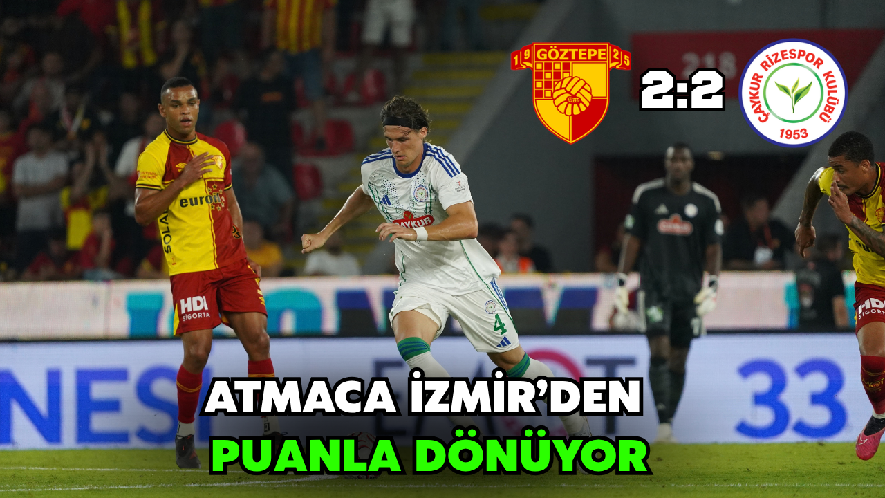 Çaykur Rizespor İzmir'den Puanla Dönüyor