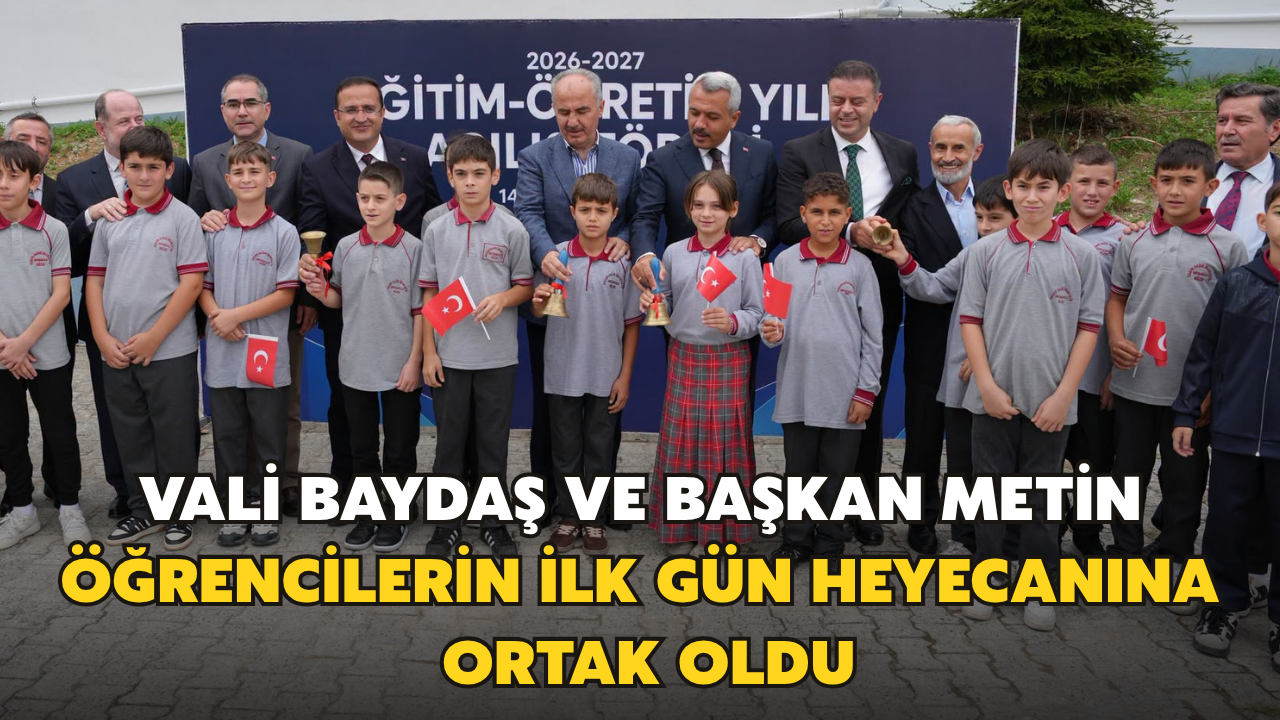 Vali Baydaş ve Başkan Metin Öğrencilerin İlk Gün Heyecanına Ortak Oldu