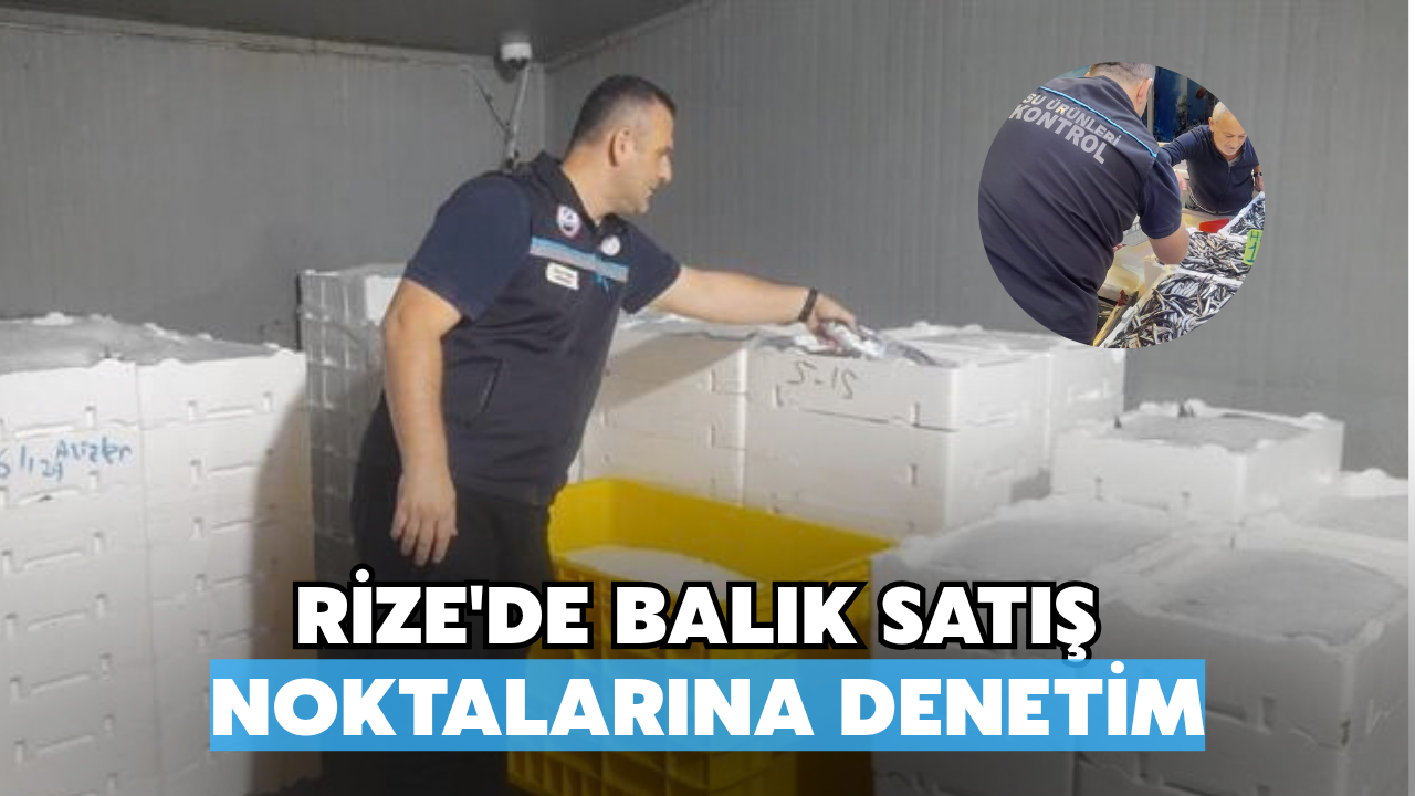 Rize'de Balık Satış Noktalarına Denetim