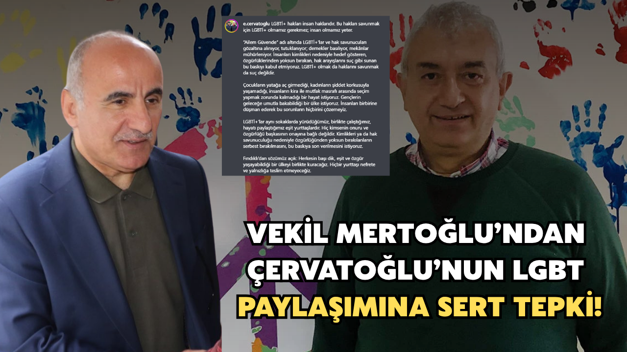 Mertoğlu’ndan Fındıklı Belediye Başkanı Çervatoğlu’na LGBT Tepkisi