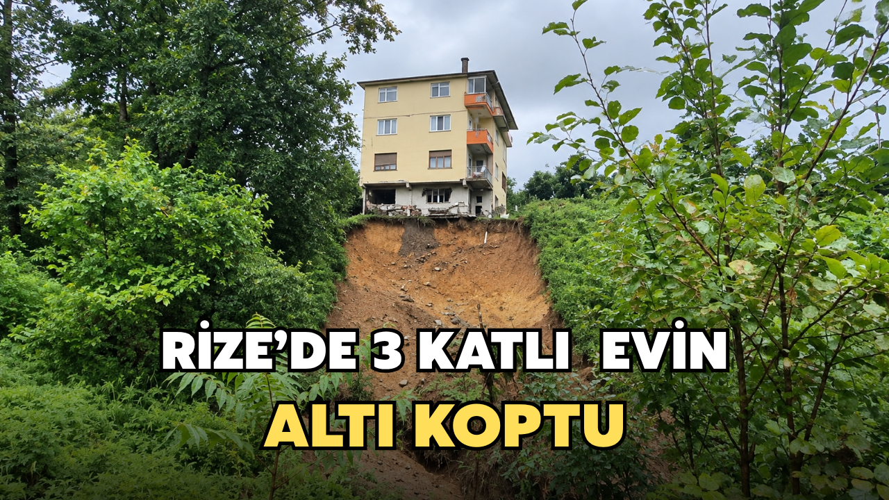 Pazar’da Üç Katlı Ev Risk Nedeniyle Tahliye Edildi