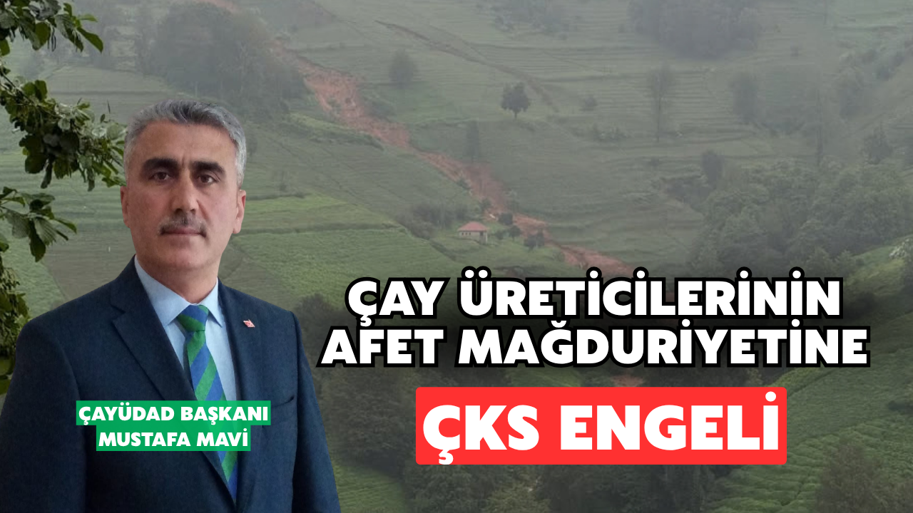 Çay Üreticilerinin Afet Mağduriyetine ÇKS Engeli